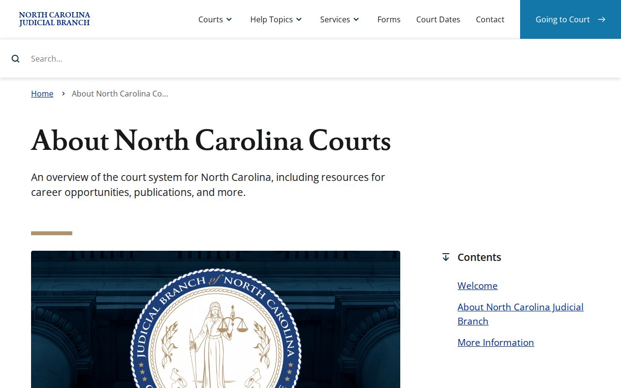 North Carolina court records and NCAOC governance